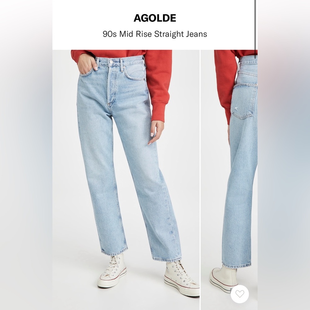 AGOLDE
90s Mid Rise Straight Jeans